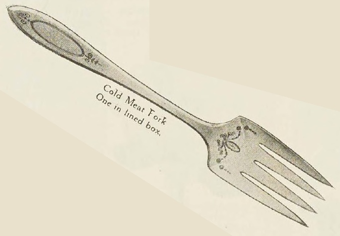 Catalog evidence for Adam Pattern Cold Meat Fork