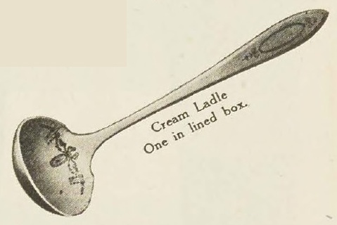 Catalog evidence for Adam Pattern Cream Ladle