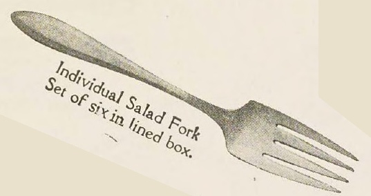 Catalog evidence for Patrician Pattern Individual Salad Forks