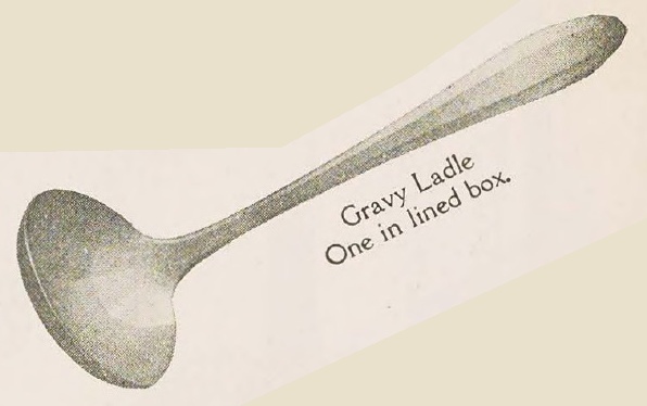 Catalog evidence for Patrician Pattern Gravy Ladle