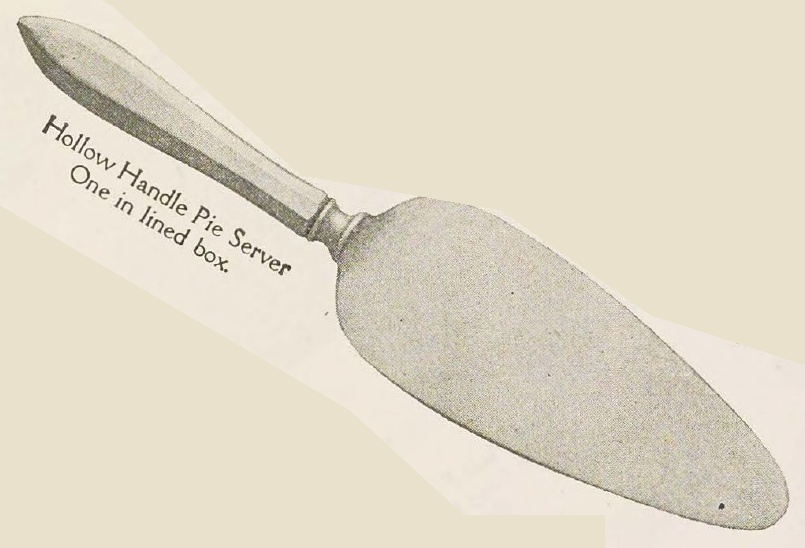 Catalog evidence for Patrician Pattern Hollow Handle Pie Server