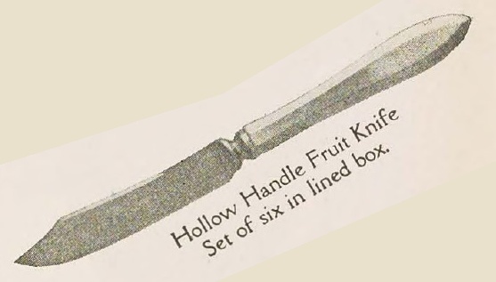 Catalog evidence for Patrician Pattern Hollow Handle Fruit Knives