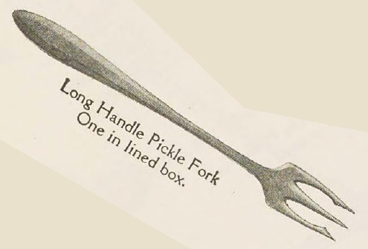 Catalog evidence for Patrician Pattern Long Handle Pickle Fork