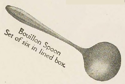 Catalog evidence for Patrician Pattern Bouillon Spoons