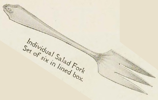 Catalog evidence for Georgian Pattern Individual Salad Forks