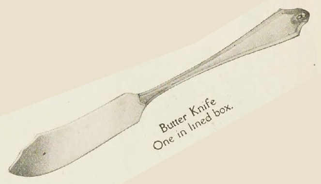 Catalog evidence for Georgian Pattern Butter Knife