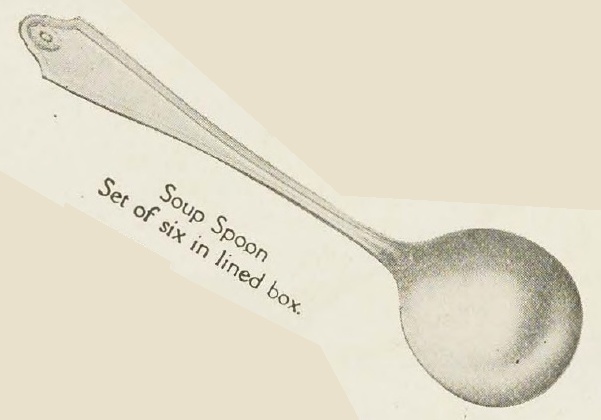 Catalog evidence for Georgian Pattern Soup Spoons