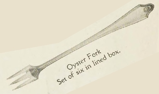 Catalog evidence for Georgian Pattern Oyster Forks