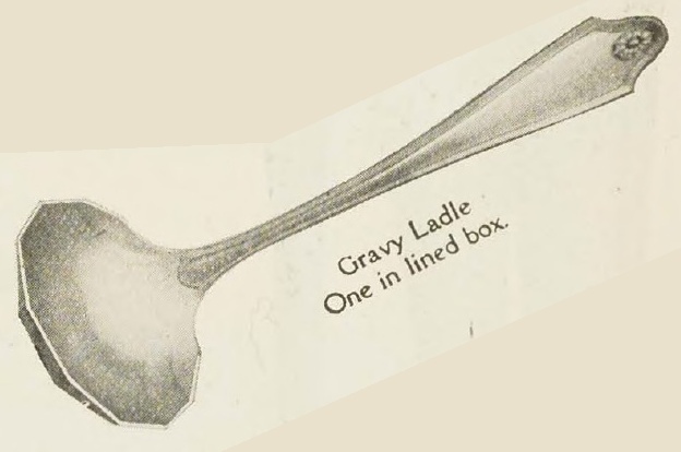 Catalog evidence for Georgian Pattern Gravy Ladle
