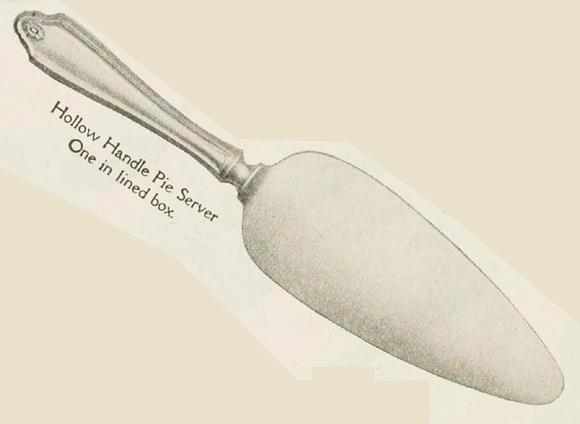 Catalog evidence for Georgian Pattern Hollow Handle Pie Server