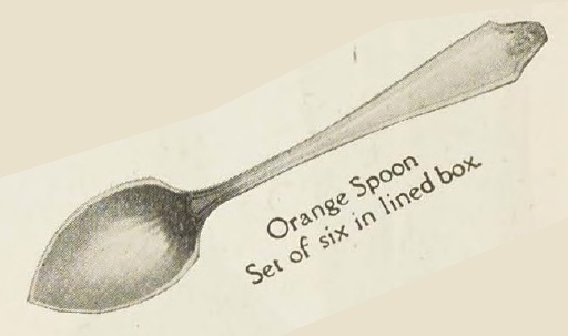 Catalog evidence for Georgian Pattern Orange Spoons