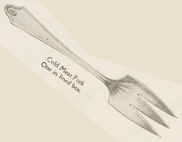 Catalog evidence for Georgian Pattern Cold Meat Fork