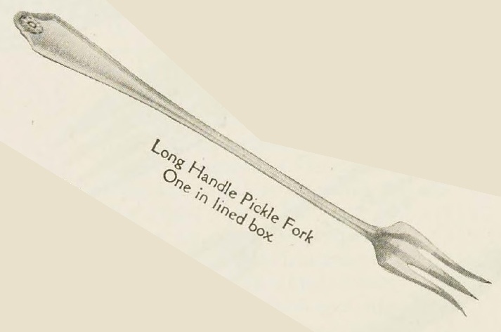 Catalog evidence for Georgian Pattern Long Handle Pickle Fork