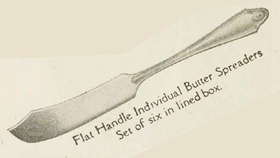 Catalog evidence for Georgian Pattern Flat Handle Indiv. Butter Spreaders