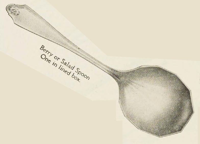 Catalog evidence for Georgian Pattern Berry or Salad Spoon