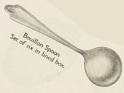 Catalog evidence for Georgian Pattern Bouillon Spoons