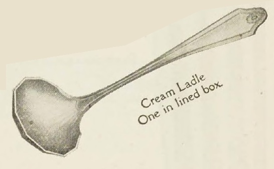 Catalog evidence for Georgian Pattern Cream Ladle