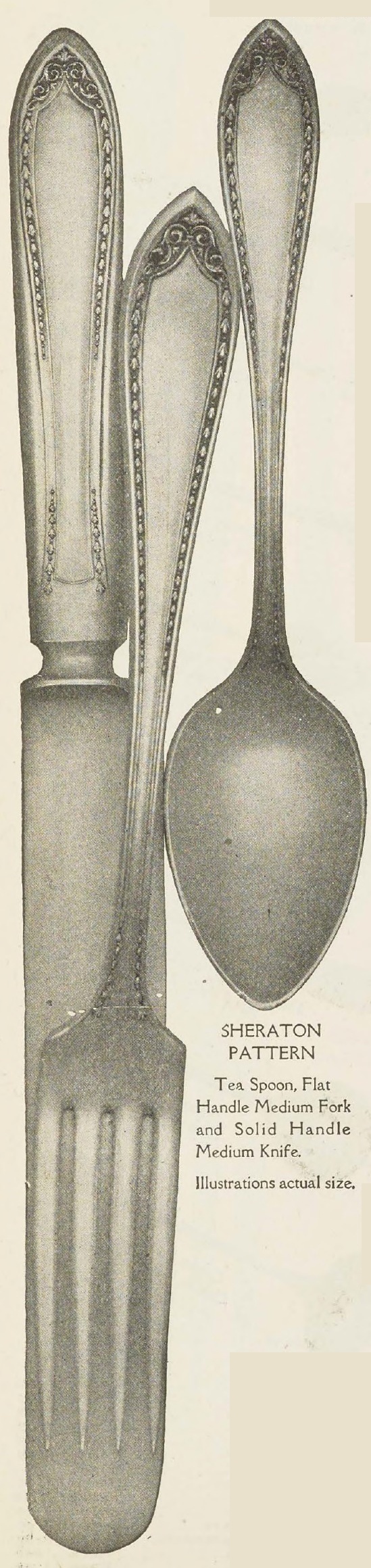 Catalog evidence for Sheraton Pattern Tea Spoons