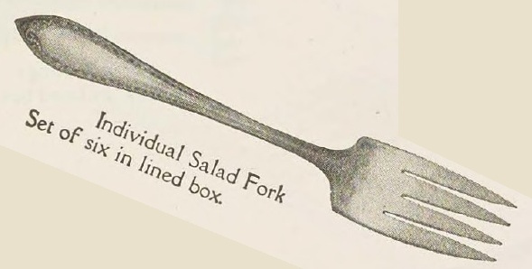 Catalog evidence for Sheraton Pattern Individual Salad Forks