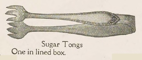 Catalog evidence for Sheraton Pattern Sugar Tongs