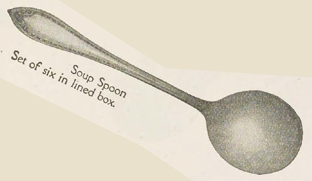 Catalog evidence for Sheraton Pattern Soup Spoons