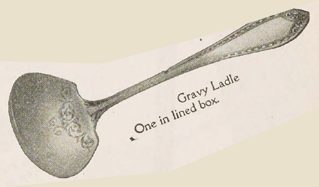 Catalog evidence for Sheraton Pattern Gravy Ladle