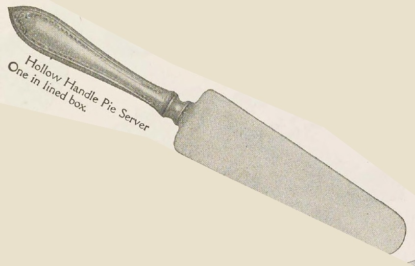 Catalog evidence for Sheraton Pattern Hollow Handle Pie Server