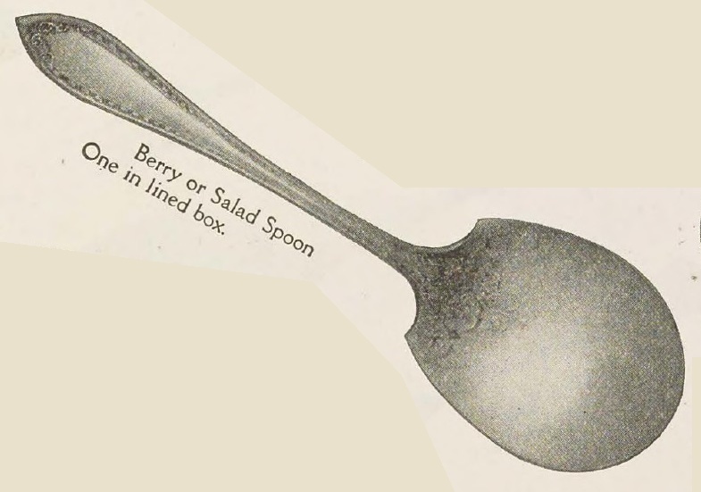 Catalog evidence for Sheraton Pattern Berry or Salad Spoon