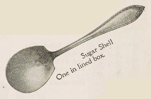 Catalog evidence for Sheraton Pattern Sugar Shell