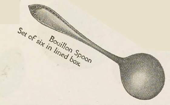 Catalog evidence for Sheraton Pattern Bouillon Spoons