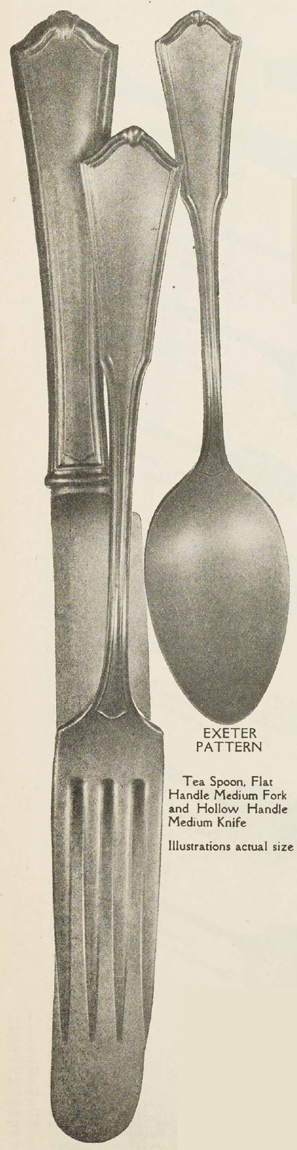 Catalog evidence for Exeter Pattern Tea Spoons