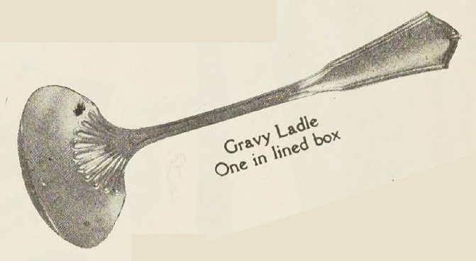 Catalog evidence for Exeter Pattern Gravy Ladle