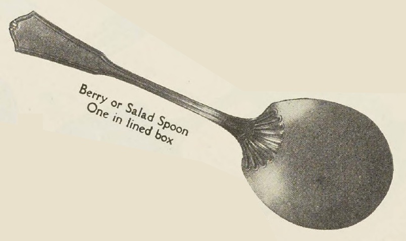 Catalog evidence for Exeter Pattern Berry or Salad Spoons