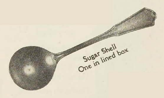 Catalog evidence for Exeter Pattern Sugar Shell