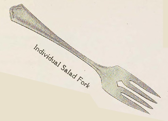 Catalog evidence for Vernon Pattern Individual Salad Forks