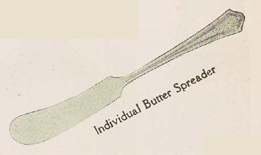 Catalog evidence for Vernon Pattern Individual Butter Spreaders