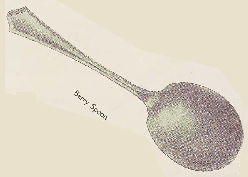 Catalog evidence for Vernon Pattern Berry Spoon