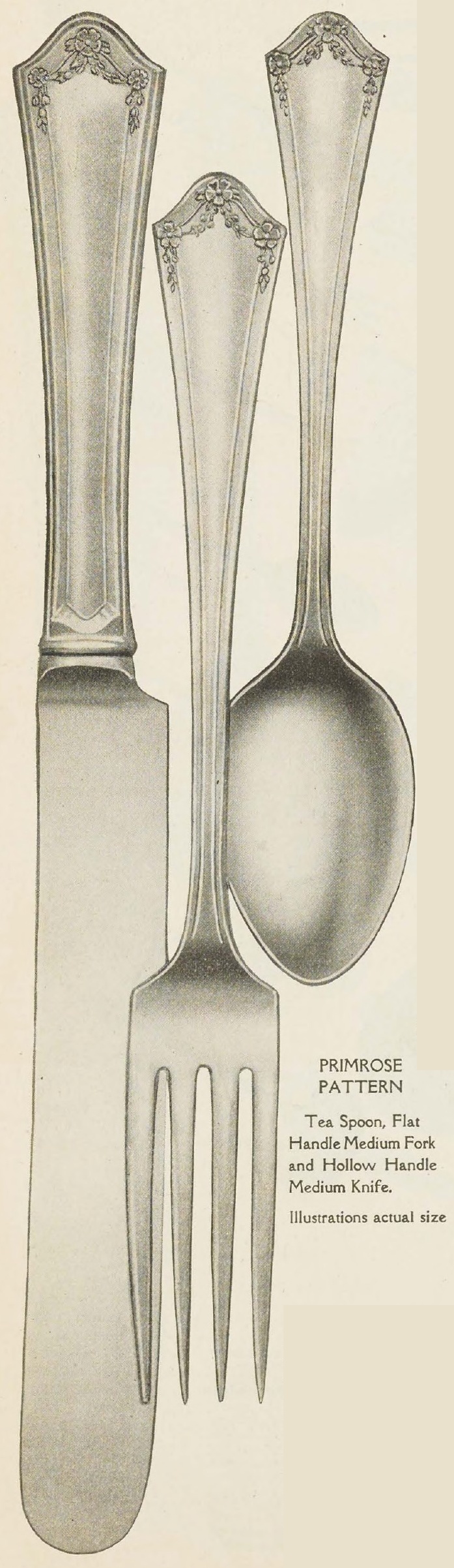 Catalog evidence for Primrose Pattern Tea Spoons