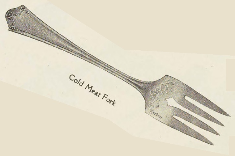 Catalog evidence for Primrose Pattern Cold Meat Fork