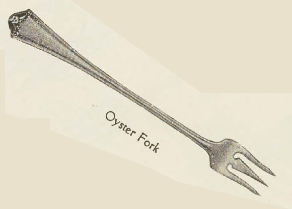 Catalog evidence for Primrose Pattern Oyster Forks