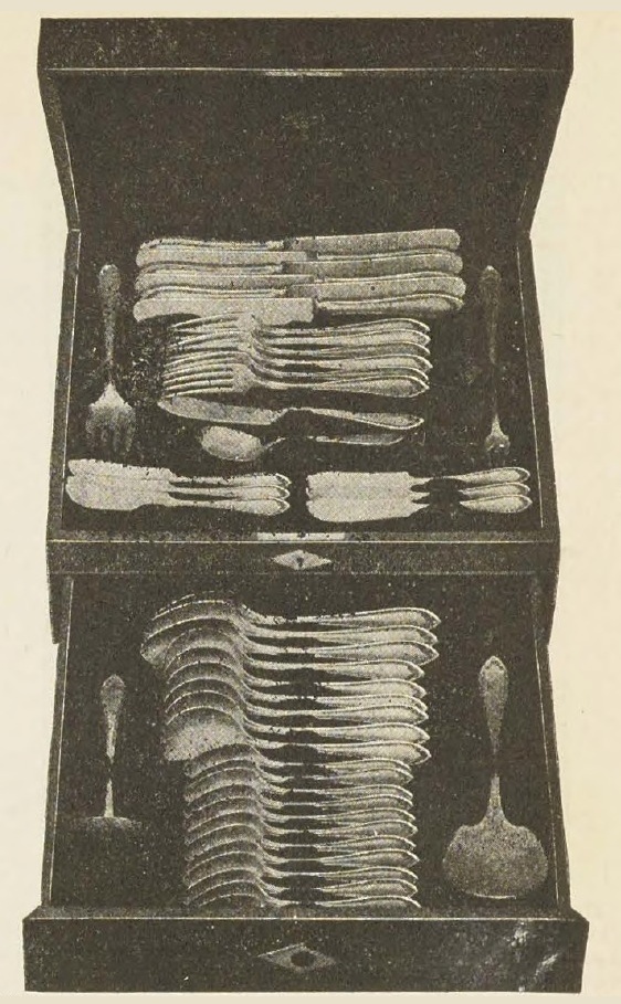Catalog evidence for Sheraton Pattern 45-Piece Chest Set
