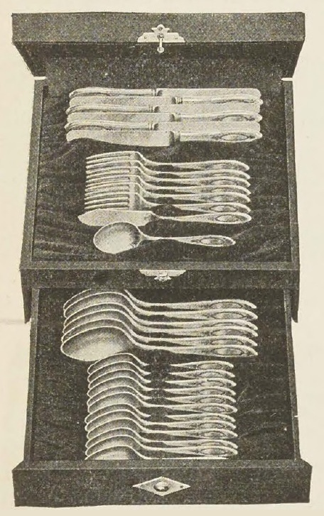 Catalog evidence for Adam Pattern 32-Piece Chest Set