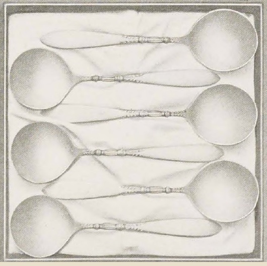 Catalog evidence for 1847 Rogers Bros. Queen Anne — Six Bouillon Spoons