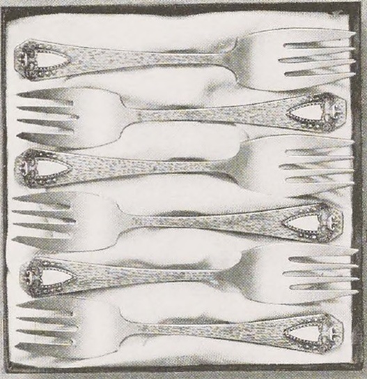 Catalog evidence for 1847 Rogers Bros. Heraldic — Six Individual Salad Forks