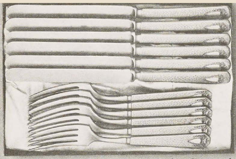Catalog evidence for 1847 Rogers Bros. Heraldic — Six No.59 Medium Knives and Six No.56 Modeled Handle Medium Forks