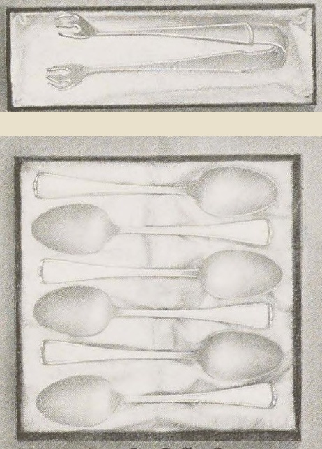 Catalog evidence for 1847 Rogers Bros. Cromwell — Sugar Tongs and Six Coffee Spoons