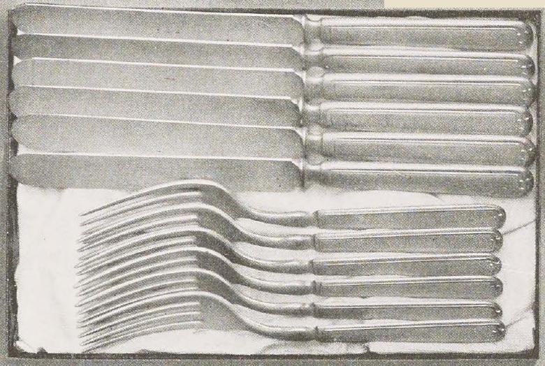 Catalog evidence for 1847 Rogers Bros. Cromwell — Six No.53 Medium Knives and Six Forks