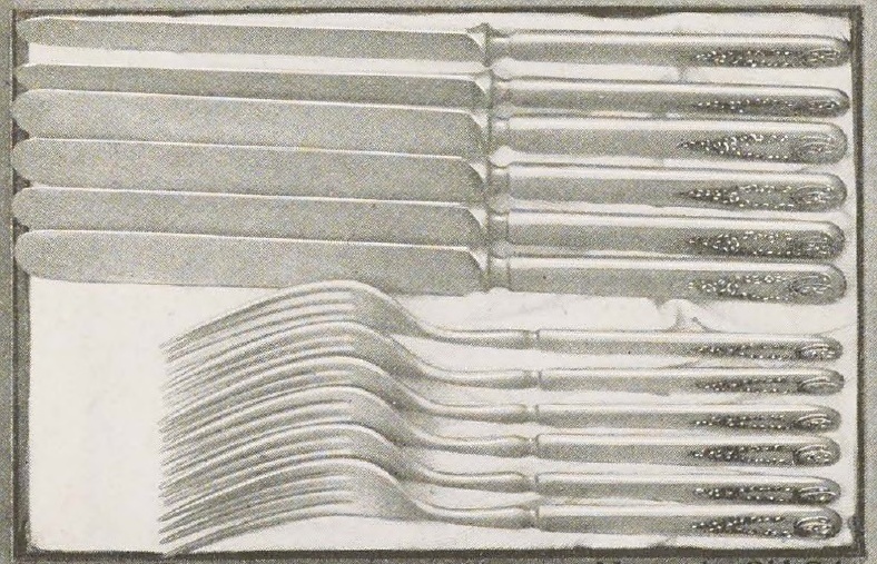 Catalog evidence for 1847 Rogers Bros. Old Colony — Six No. 52 Medium Knives and Six Medium Forks