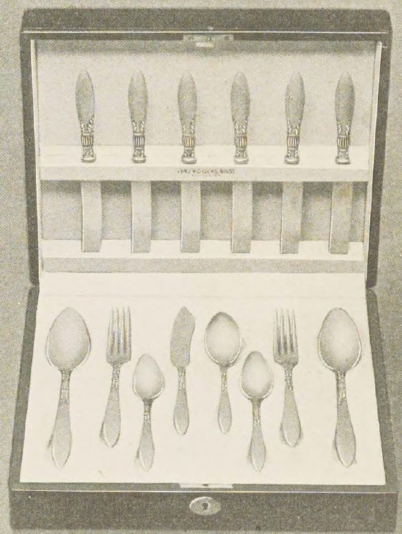 Catalog evidence for 1847 Rogers Bros. — 26 Piece Mahogany Chest with Ware — Queen Anne