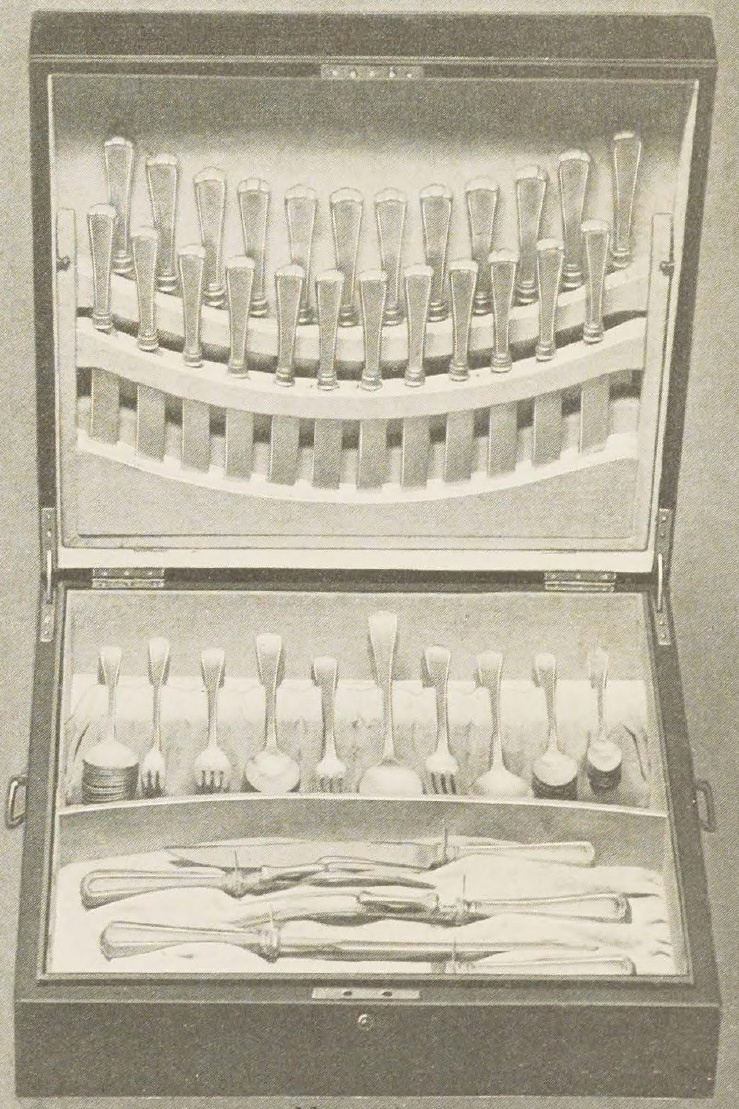 Catalog evidence for 1847 Rogers Bros. — 143 Piece Mahogany Chest with Ware — Cromwell